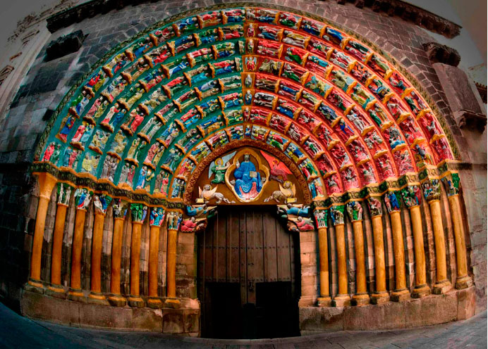 PUERTA DEL JUICIO POLICROMADA, TUDELA